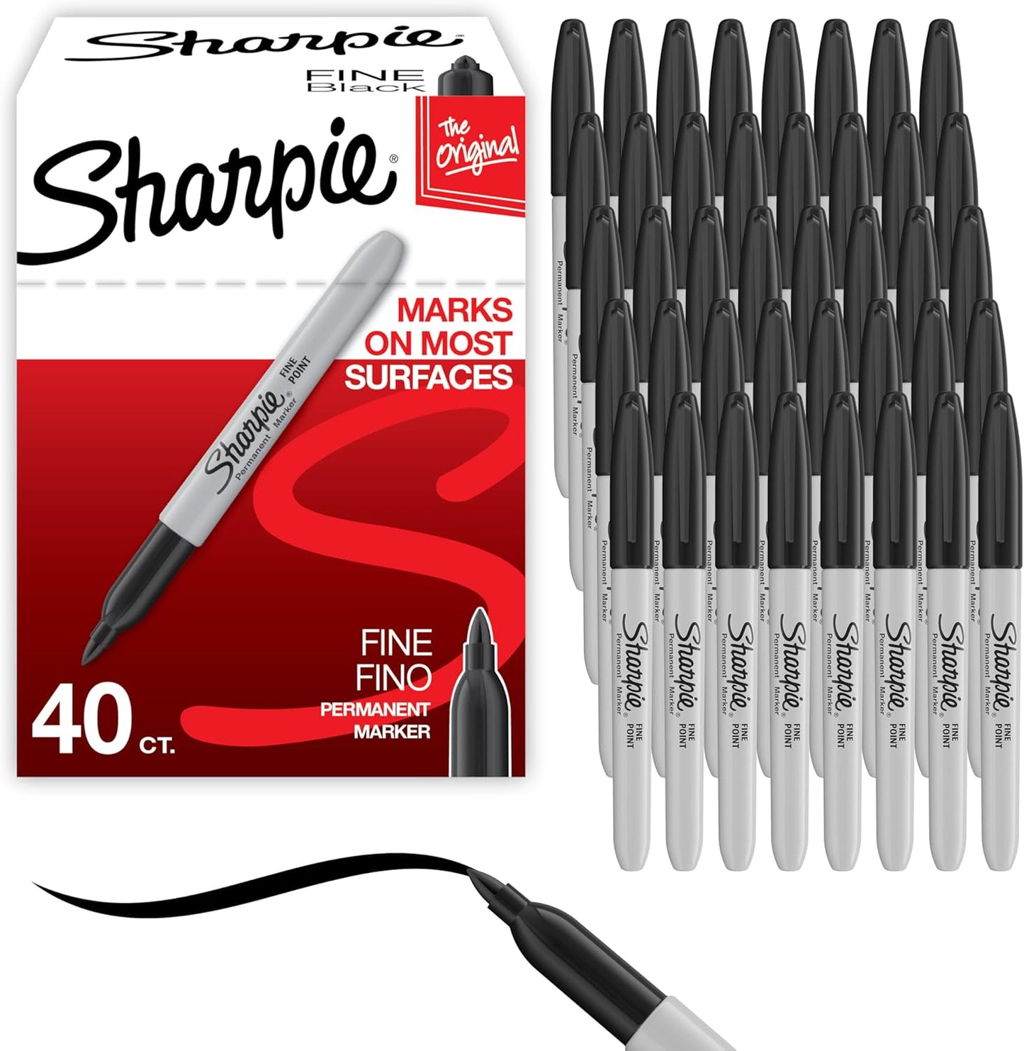 Sharpie Permanent Markers, Fine Point